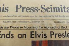 ELVIS PRESLEY MEMPHIS NEWSPAPER