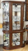 CURVED GLASS DISPLAY CABINET
