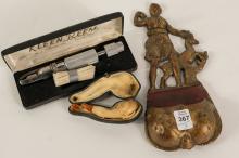 THREE SMOKING COLLECTIBLES