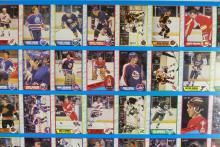 TWO UNCUT SHEETS OF NHL CARDS