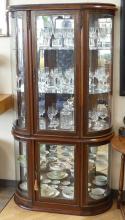 CURVED GLASS DISPLAY CABINET