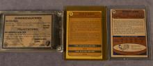 THREE VINTAGE HOCKEY CARDS