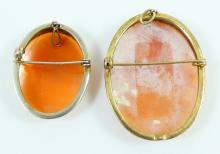 2 ANTIQUE PENDANT/BROOCHES