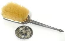 STERLING BRUSH AND RING HOLDER