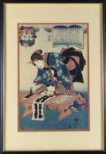 THREE JAPANESE SCHOOL PRINTS