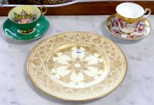 PLATE, CUPS AND SAUCERS