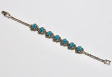 STERLING & TURQUOISE BRACELET