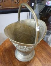 ANTIQUE BRASS COAL BUCKET