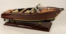 WOODEN SPEED BOAT MODEL