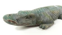 LARGE FOLK ART ALLIGATOR