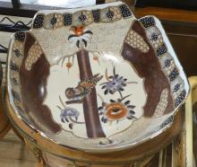 LARGE CHINESE PORCELAIN BOWL AND VASE