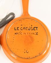 ENAMEL CAST IRON FRYING PANS AND SKILLET