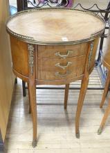 PAIR OF FRENCH LAMP COMMODES