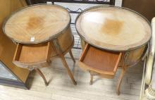 PAIR OF FRENCH LAMP COMMODES