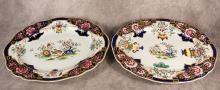 TWO 19TH CENTURY ENGLISH PLATTERS