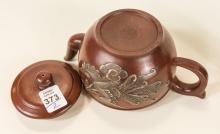 CHINESE SNUFF BOTTLE AND TEAPOT