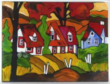 CONTEMPORARY QUEBEC ACRYLIC PAINTING