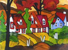 CONTEMPORARY QUEBEC ACRYLIC PAINTING