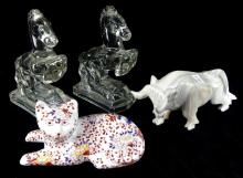 FOUR ANIMAL FIGURINES