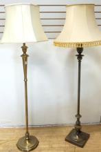 TWO VINTAGE FLOOR LAMPS
