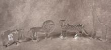 FOUR KOSTA BODA ART GLASS FIGURINES