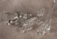 FOUR KOSTA BODA ART GLASS FIGURINES