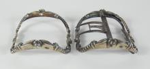 PAIR RARE ANTIQUE SILVER SHOE BUCKLES