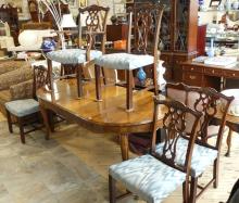CHIPPENDALE MAHOGANY DINING CHAIRS