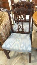 CHIPPENDALE MAHOGANY DINING CHAIRS