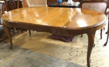 ANTIQUE FRENCH WALNUT DINING TABLE