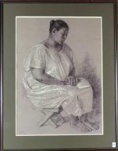 FRANCISCO ZUNIGA LITHOGRAPH PRINT