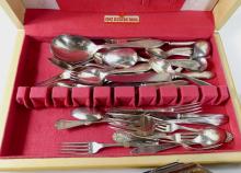 ASSORTED FLATWARE IN CANTEENS