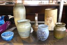 SEVEN PIECES OF MCM ART POTTERY