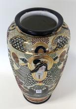 LARGE JAPANESE SATSUMA VASE