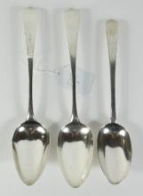 3 GEORGIAN SILVER SPOONS