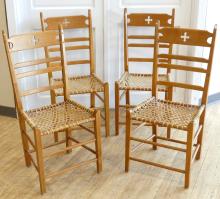 SET OF "SHAKER STYLE" DINING CHAIRS