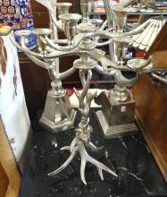 ALUMINUM "ANTLER" CANDLE STANDS