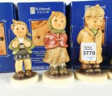 5 HUMMEL CLUB FIGURINES