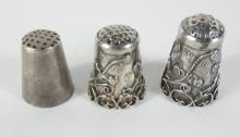 3 STERLING SILVER THIMBLES