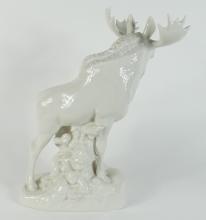 PORCELAIN "MOOSE" FIGURINE