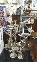 ALUMINUM "ANTLER" CANDLE STANDS