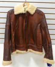 LEATHER BOMBER JACKET