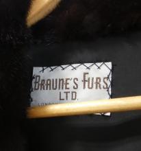 LADIES' DARK BROWN MINK COAT