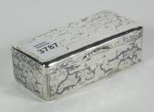 ANTIQUE RUSSIAN SILVER SNUFF BOX