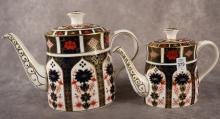 DERBY "OLD IMARI 1128" TEAPOTS