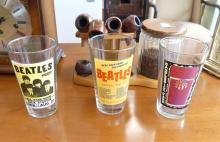 CLOCKS, PIPE STAND AND GLASSES