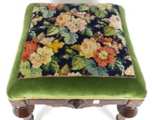 STRIKING ANTIQUE FOOTSTOOL