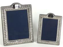 2 ENGLISH STERLING SILVER PICTURE FRAMES