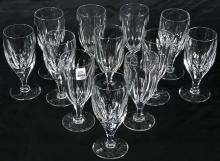 12 ROYAL BRIERLEY CRYSTAL WINE GLASSES