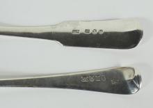 2 GEORGIAN SILVER TABLE SPOONS